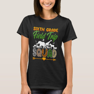 T-shirt Funky Sixième Classe Équipe de terrain Journée de