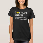 T-shirt Funky Softball Coach Définition Papa & Maman Baseb (Devant)