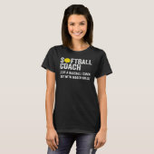 T-shirt Funky Softball Coach Définition Papa & Maman Baseb (Devant entier)