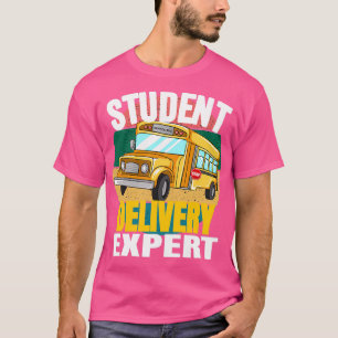 T-shirt Funky Student Delivery Expert School Bus Driver