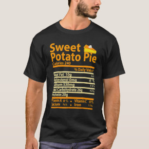 T-shirt Funky Sweet Potatoes Nutrition Facts Thanksgiving