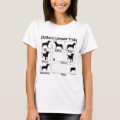T-shirt Funky têtu Labrador Chien Tricks (Devant)