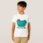 T-shirt Funky Turquoise Ram Chinois Nouvel An Zodiac Kids (Devant entier)