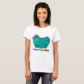 T-shirt Funky Turquoise Ram Chinois Nouvel An Zodiac W Hau (Devant entier)