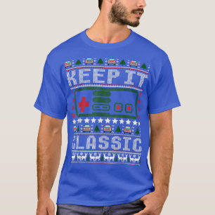 T-shirt Funky Vintage Keep It Classic Gaming Ugly Christma
