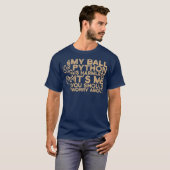 T-shirt Funky Vintage Snake Ball Python (Devant entier)
