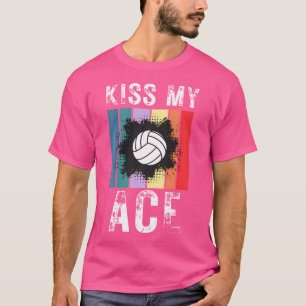T-shirt Funky Volleyball Kiss My Ace Sunset