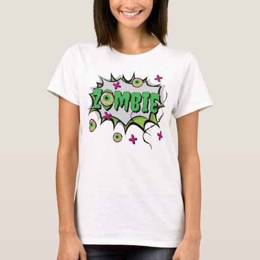 T-shirt Funky Zombie Halloween drôle (Devant)