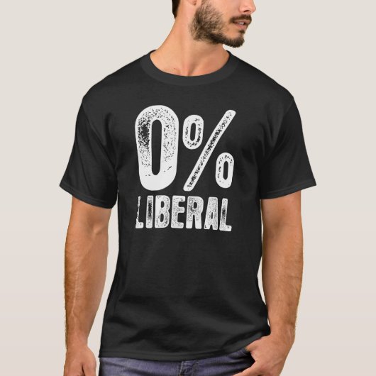 T-shirt Funny 0 Liberal Political Conservative Republican  (Devant)