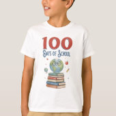 T-shirt Funny 100 days of school (Devant)