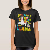 T-shirt Funny 100 Days Of School No Prob-llama Llama Schoo (Devant)