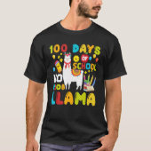 T-shirt Funny 100 Days Of School No Prob-llama Llama Schoo (Devant)