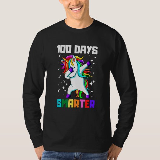 T-shirt Funny 100 Days Smarter 100th Day Of School Dabbing (Devant)