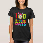 T-shirt Funny 100 Llamazing Days Llama Teacher 100th Day O (Devant)