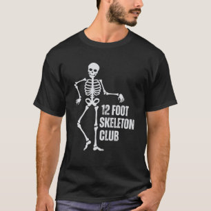 T-shirt Funny 12 pieds Skeleton Club Halloween Kids Trick