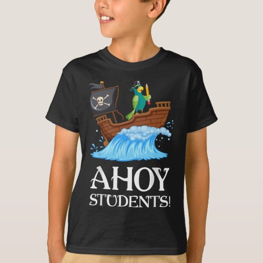 T-shirt Funny 1er 2e 3e 4e Enseignant Pirate de 6e année (Devant)
