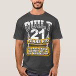 T-shirt Funny 21st Birthday Shirt Vintage Construit 21 Ans<br><div class="desc">Funny 21st Birthday Shirt Vintage Construit Il Y A 21 Ans Plaisanterie.</div>