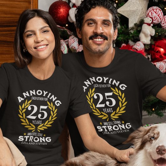 T-shirt Funny 25th Anniversary for couples
