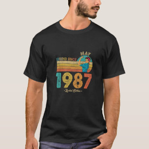 T-shirt Funny 35th Birthday May 1987 Legend Since 1987