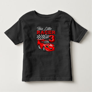 T-shirt Funny 3rd Birthday Race Car