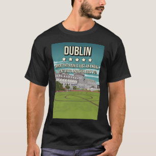 T-shirt Funny 5 Star Dublin Irlande affiche de voyage