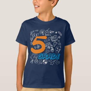 T-shirt Funny 5e année de retour à l'école