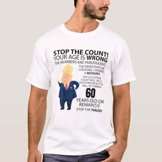 T-shirt Funny 60E Année Anniversaire Présente Bonne Année  (Devant)