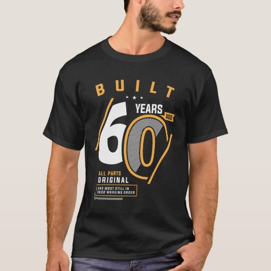 T-shirt Funny 60e anniversaire Âge de 60 ans (Devant)