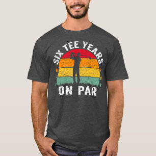T-shirt Funny 60e Anniversaire Golf Pun Retro Sunset 60 An