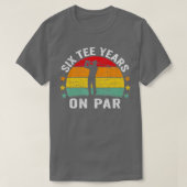 T-shirt Funny 60e Anniversaire Golf Pun Retro Sunset 60 An (Design devant)