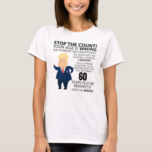 T-shirt Funny 60th Year Birthday Present Happy Birth year (Devant)
