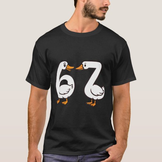 T-shirt Funny 67 Goose Silly Brain Rot Teacher Gen Alpha S (Devant)