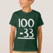 T-shirt Funny 67 Math (Devant)