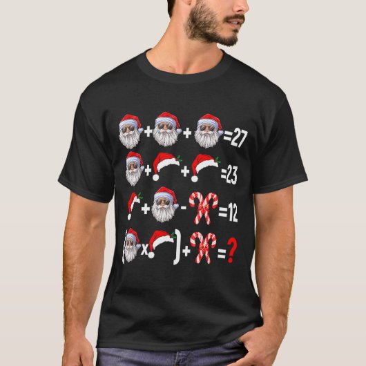 T-shirt Funny 67 Meme Santa Christmas Tree Math Teacher Xm (Devant)