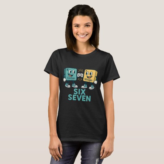 T-shirt Funny 67 Science Teacher 6 7 Carbon Nitrogen Perio (Devant entier)