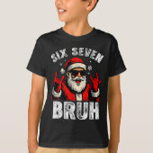 T-shirt Funny 67 Six Seven Christmas Bruh Santa Kids Boys (Devant)