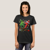 T-shirt Funny 67 Six Seven Christmas Ice Hockey  (Devant entier)