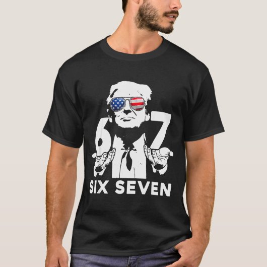 T-shirt Funny 67 Six Seven Trump Meme  (Devant)