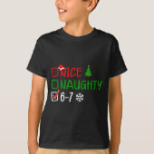 T-shirt Funny 6-7 Meme Nice Naughty Christmas Brain Rot Gr (Devant)