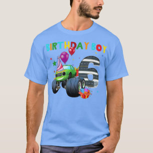 T-shirt Funny 6th Shirts Monster Truck Birthday Shirt 6 Ye