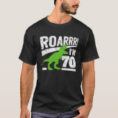 T-shirt Funny 70e anniversaire T - Rex Dinosaur Cadeau 70  (Devant)
