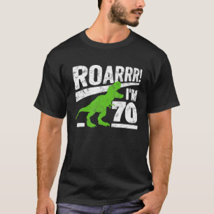 T-shirt Funny 70e anniversaire T - Rex Dinosaur Cadeau 70 