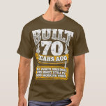 T-shirt Funny 70th Birthday<br><div class="desc">Funny 70th Birthday BDay Gift Saying Age 70 Check out our hunter t shirt selection for the very best in unique or custom,  handmade pieces from our shops.</div>