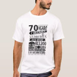 T-shirt Funny 70th Birthday 70 Year Old Sign Gag Gift Clas<br><div class="desc">Funny 70th Birthday 70 Year Old Sign Gag Gift Clas</div>