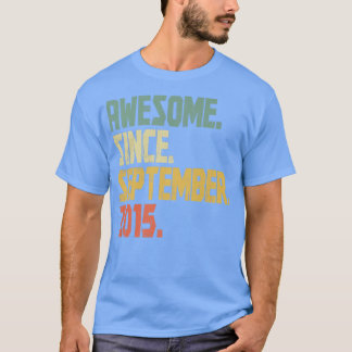 T-shirt Funny 7 ansVintage Awesome depuis le 2 septembre