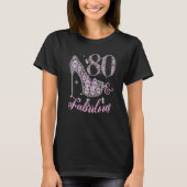 T-shirt Funny 80 Fabully Sparkly Chaussures 80e Naissance (Devant)