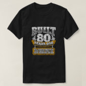 T-shirt Funny 80th Birthday B Day Gift Saying Age 80 Year (Design devant)