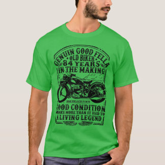 T-shirt Funny 84 Ans motard Retro Style Classic Moteur