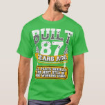 T-shirt Funny 87th Birthday Shirt Vintage construit 87 ans<br><div class="desc">Funny 87th Birthday Shirt Vintage Construit Il Y A 87 Ans Plaisanterie.</div>