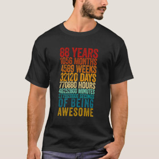 T-shirt Funny 88E Anniversaire Chemise Vieux Mètre Drôle 8